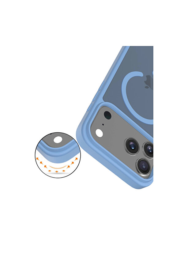 Evi̇mdeyokyok Joko Apple İphone 17 Pro Jota Magsafe Kapak - Açık Mavi̇