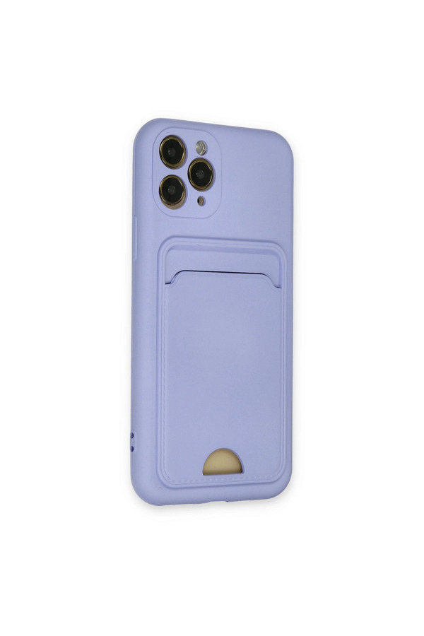 Evimdeyokyok Apple İphone 11 Pro Kılıf Kelvin Kartvizitli Silikon - Lila