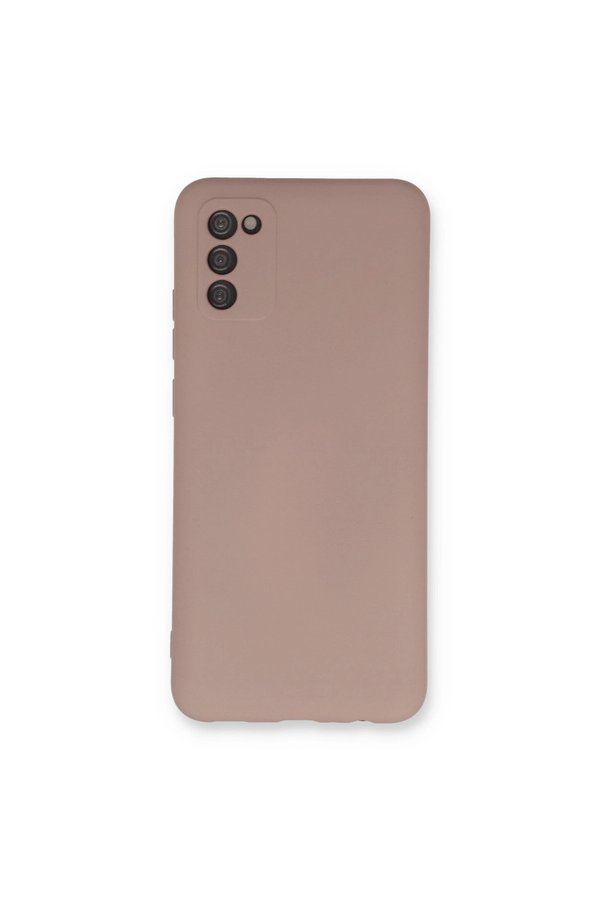 Evimdeyokyok Samsung Galaxy A03S Kılıf Nano İçi Kadife Silikon - Pudra