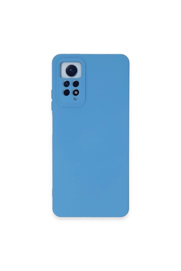 Evimdeyokyok Xiaomi Redmi Note 12 Pro 4G Kılıf Nano İçi Kadife Silikon - Mavi