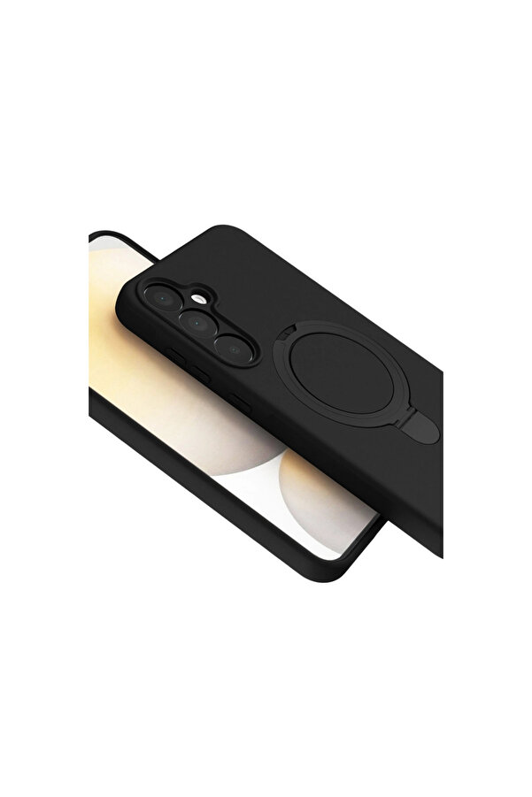 Evi̇mdeyokyok Samsung Galaxy A55 5G Regal Magsafe Standlı Kapak - Si̇yah