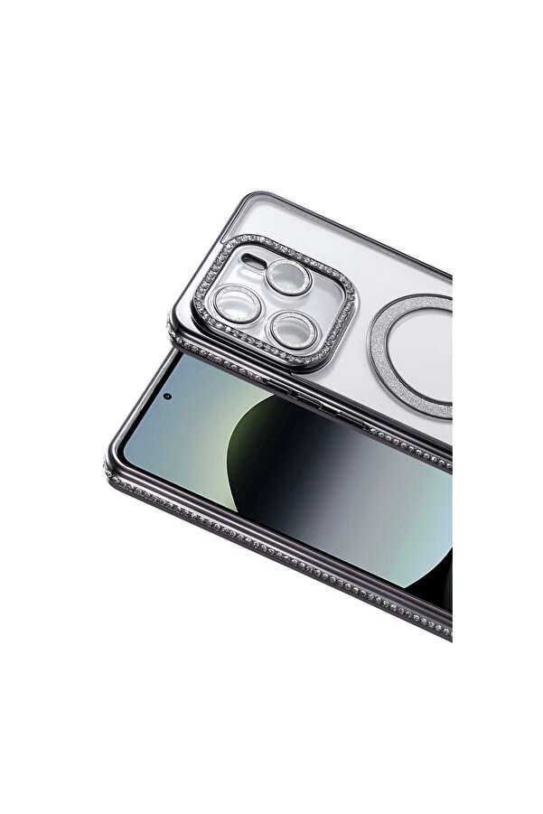 Evi̇mdeyokyok Xi̇aomi̇ Redmi̇ Note 14 4G Joke Si̇mli̇ Magneti̇csafe Kılıf - Si̇yah