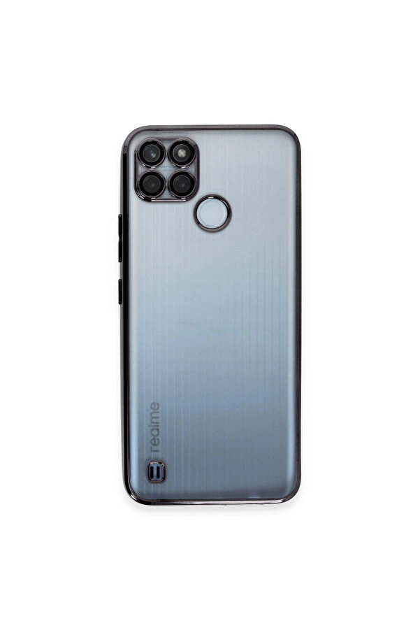 Evi̇mdeyokyok Realme C25Y Kılıf Razer Lensli̇ Si̇li̇kon - Si̇yah
