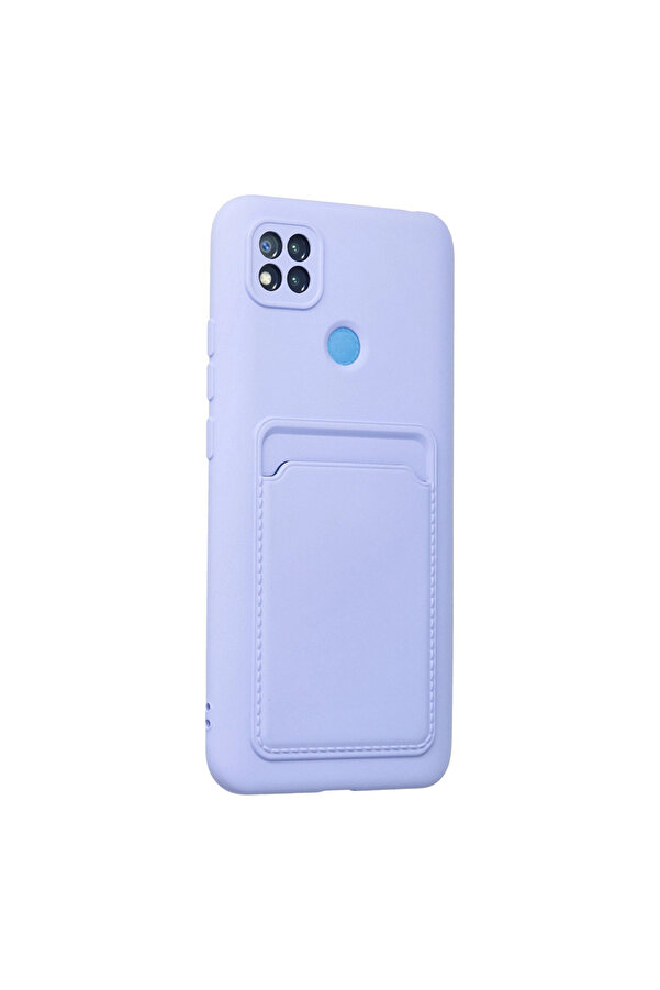 Evi̇mdeyokyok Xi̇aomi̇ Redmi̇ 9C Kılıf Kelvi̇n Kartvi̇zi̇tli̇ Si̇li̇kon - Li̇la