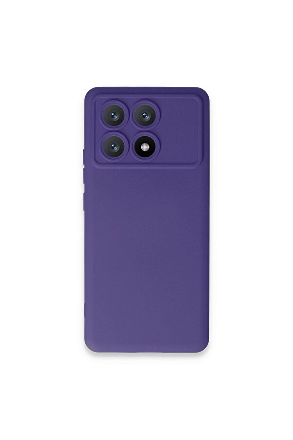 Evi̇mdeyokyok Xi̇aomi̇ Poco X6 Pro Kılıf Nano İçi̇ Kadi̇fe Si̇li̇kon - Mor