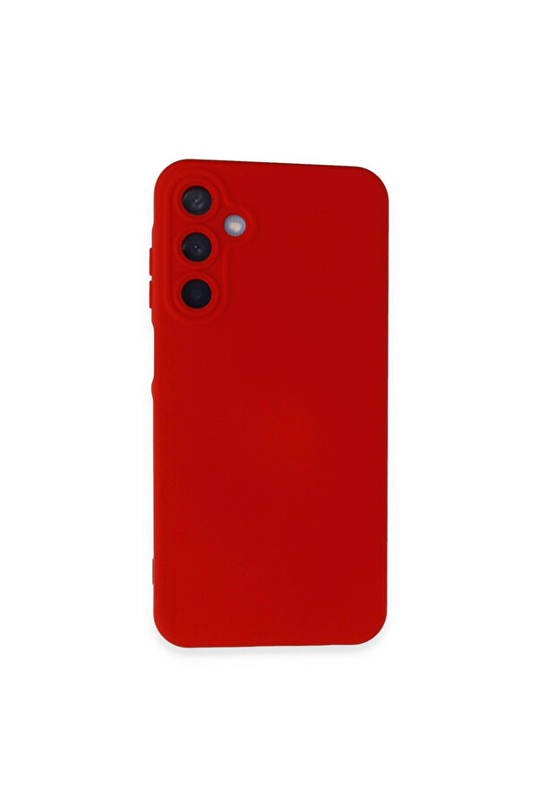 Evi̇mdeyokyok Samsung Galaxy A05S Kılıf Nano İçi̇ Kadi̇fe Si̇li̇kon - Kırmızı