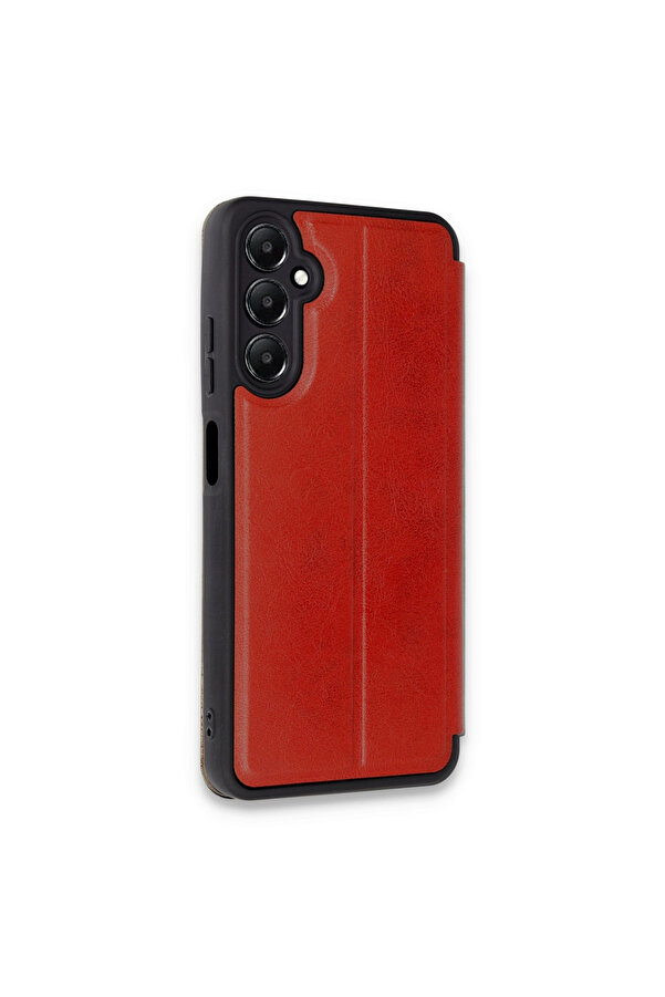 Evi̇mdeyokyok Samsung Galaxy A15 4G Kılıf Fli̇p Cover - Kırmızı