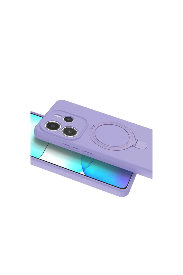 Evi̇mdeyokyok Xi̇aomi̇ Redmi̇ Note 14 4G Regal Magsafe Standlı Kapak - Li̇la