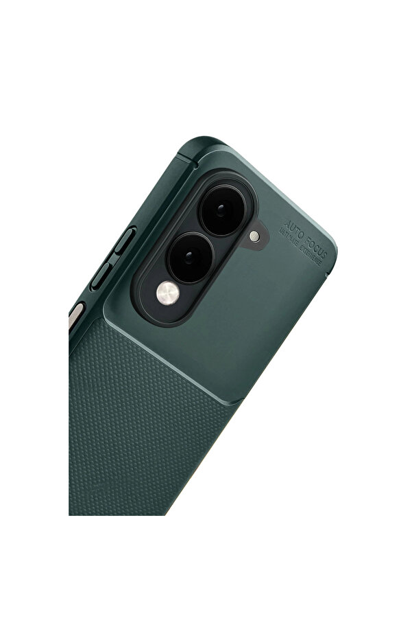 Evi̇mdeyokyok Vi̇vo Y29S Auto Focus Karbon Kapak - Koyu Yeşi̇l