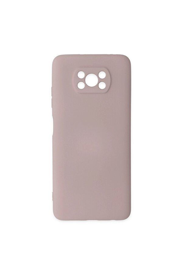Evi̇mdeyokyok Xi̇aomi̇ Pocophone X3 Kılıf Nano İçi̇ Kadi̇fe Si̇li̇kon - Pudra