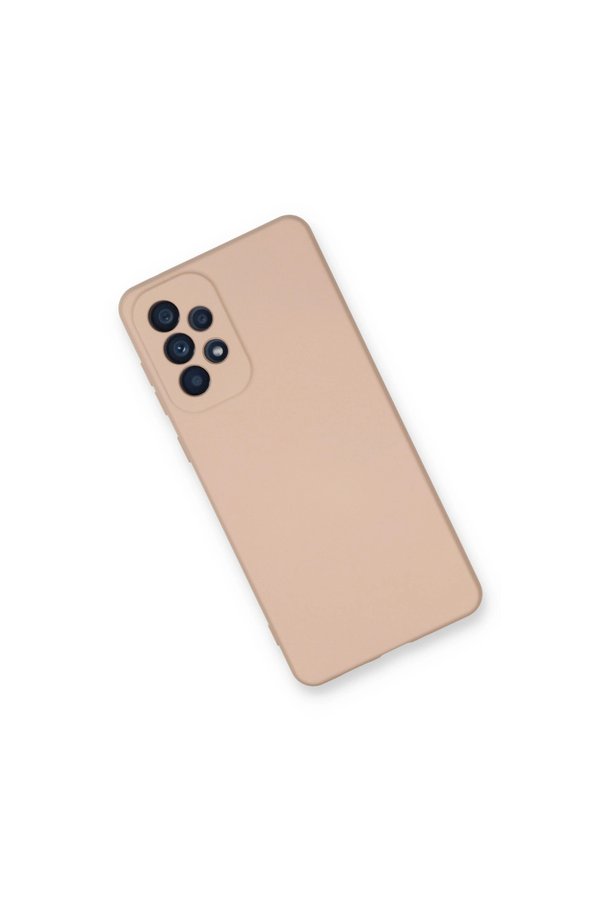 Evimdeyokyok Samsung Galaxy A33 5G Kılıf Nano İçi Kadife Silikon - Pudra