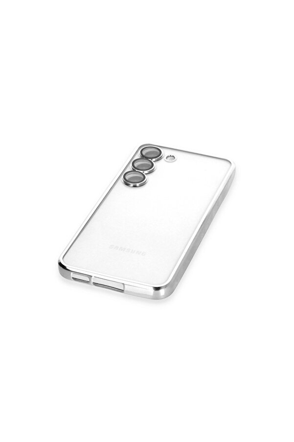 Evi̇mdeyokyok Samsung Galaxy S24 Kılıf Razer Lensli̇ Si̇li̇kon - Gümüş