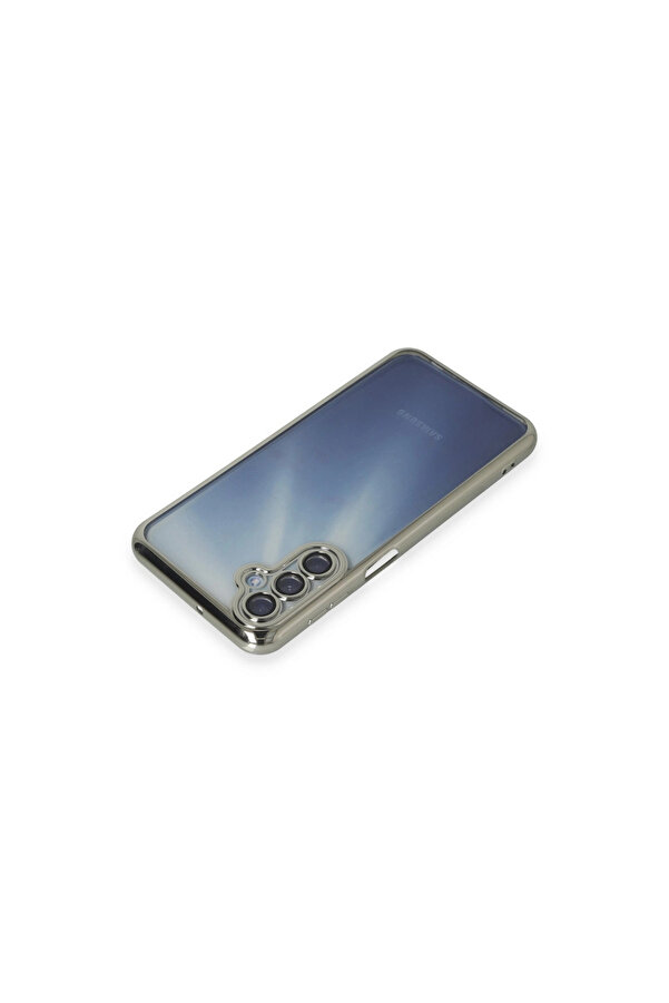 Evi̇mdeyokyok Samsung Galaxy A35 5G Kılıf Razer Lensli̇ Si̇li̇kon - Gümüş