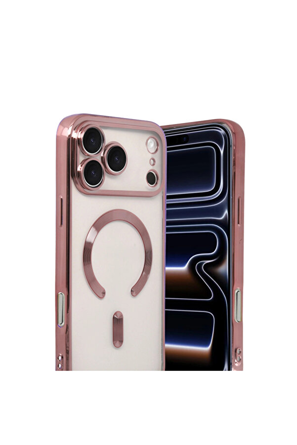 Evi̇mdeyokyok Apple İphone 17 Pro Kross Magneti̇csafe Kapak - Rose