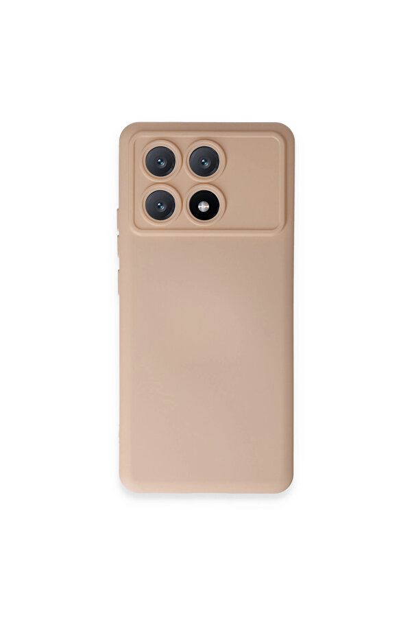 Evi̇mdeyokyok Xi̇aomi̇ Poco X6 Pro Kılıf Nano İçi̇ Kadi̇fe Si̇li̇kon - Pudra