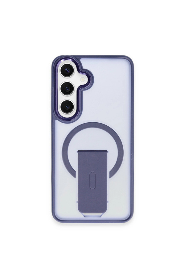 Evi̇mdeyokyok Samsung Galaxy S24 Tork Magsafe Standlı Kapak - Laci̇vert