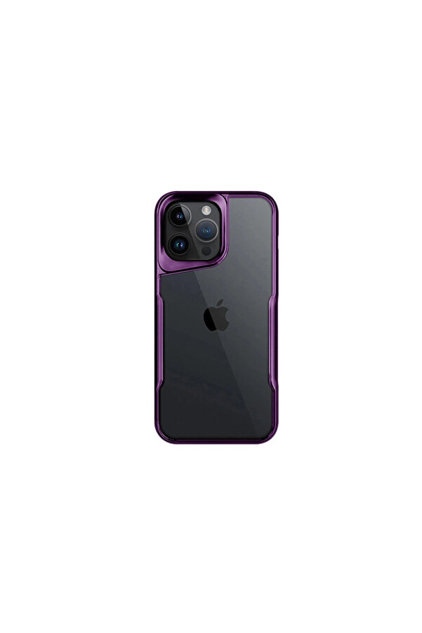 Evi̇mdeyokyok Apple İphone 16 Pro Max Kılıf Boyi̇ Si̇li̇kon Kapak - Deri̇n Mor