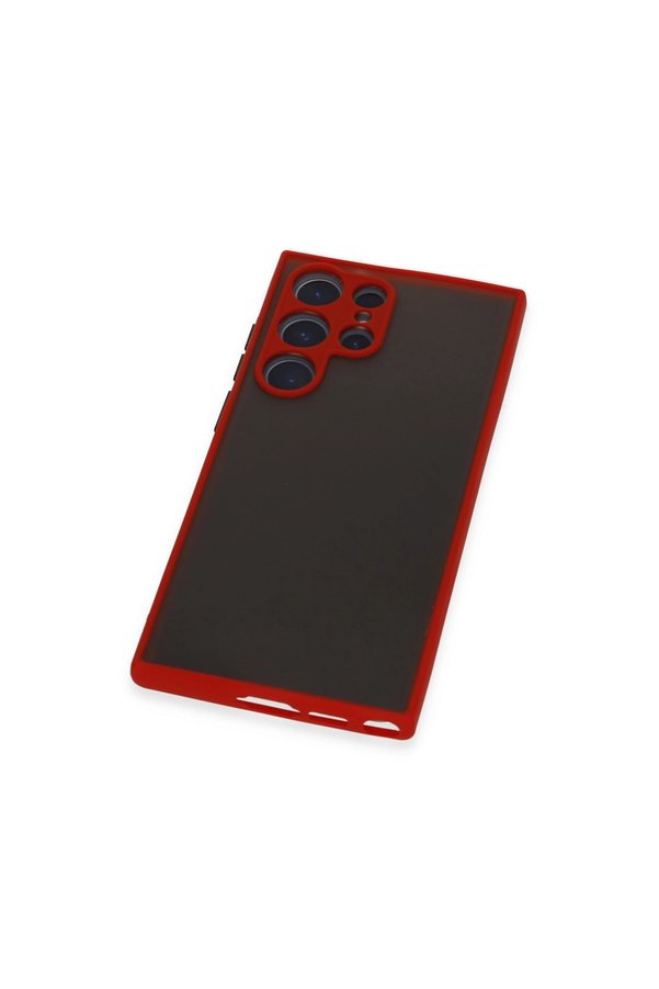 Evimdeyokyok Samsung Galaxy S23 Ultra Kılıf Montreal Silikon Kapak - Kırmızı