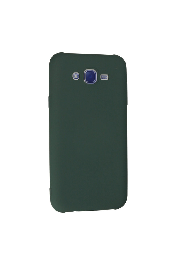Evi̇mdeyokyok Samsung Galaxy J7 Kılıf Nano İçi̇ Kadi̇fe Si̇li̇kon - Koyu Yeşi̇l