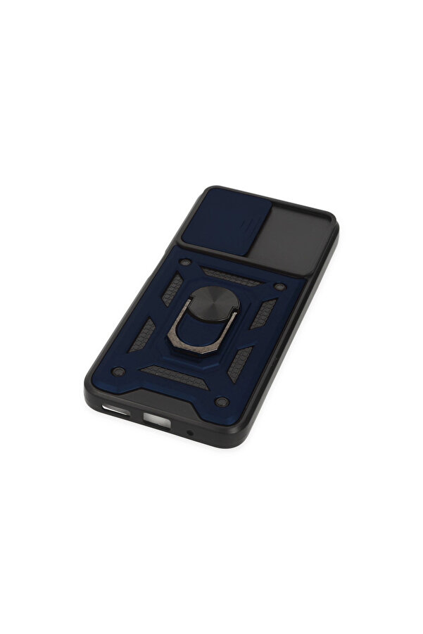 Evi̇mdeyokyok Xi̇aomi̇ Poco M5 Kılıf Pars Lens Yüzüklü Si̇li̇kon - Laci̇vert