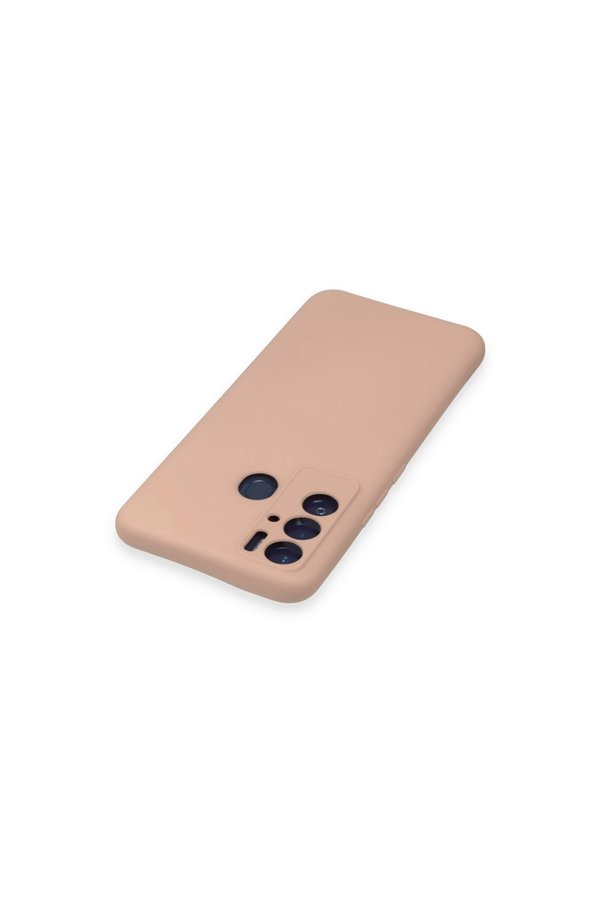 Evi̇mdeyokyok Tecno Pova Neo Kılıf Nano İçi̇ Kadi̇fe Si̇li̇kon - Pudra