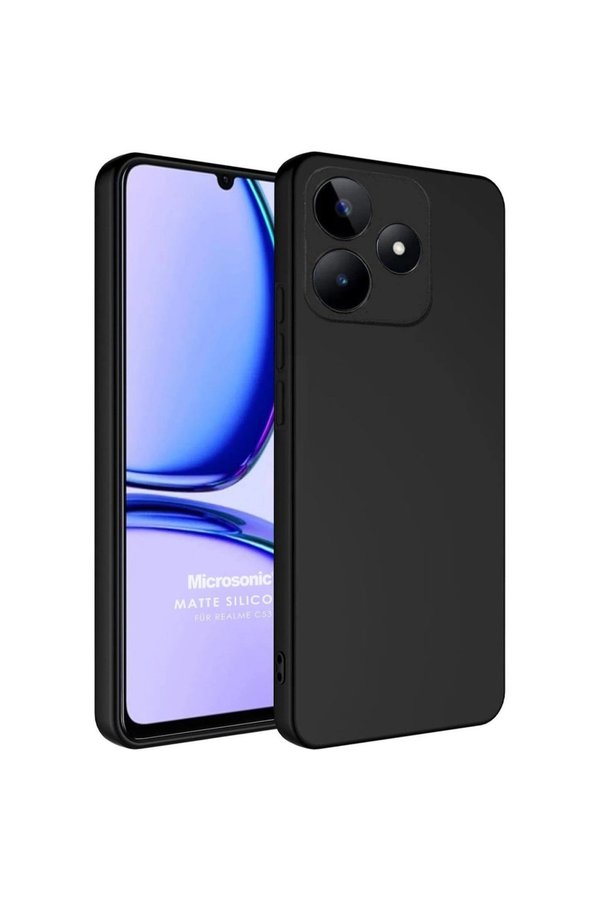Evimdeyokyok Realme C61 Kılıf First Silikon - Siyah