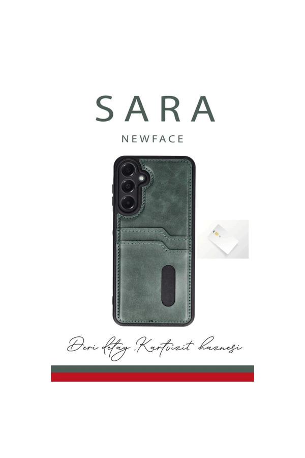 Evi̇mdeyokyok Samsung Galaxy A26 Kılıf Sara Kartvi̇zi̇tli̇ Deri̇ Kılıf - Si̇yah