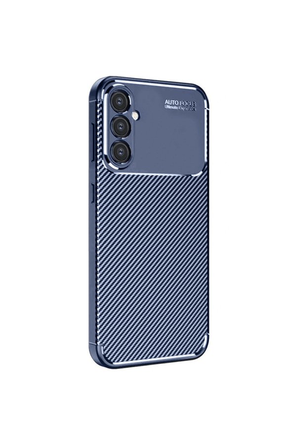 Evimdeyokyok Samsung Galaxy A16 5G Kılıf Auto Focus Karbon Kapak - Lacivert