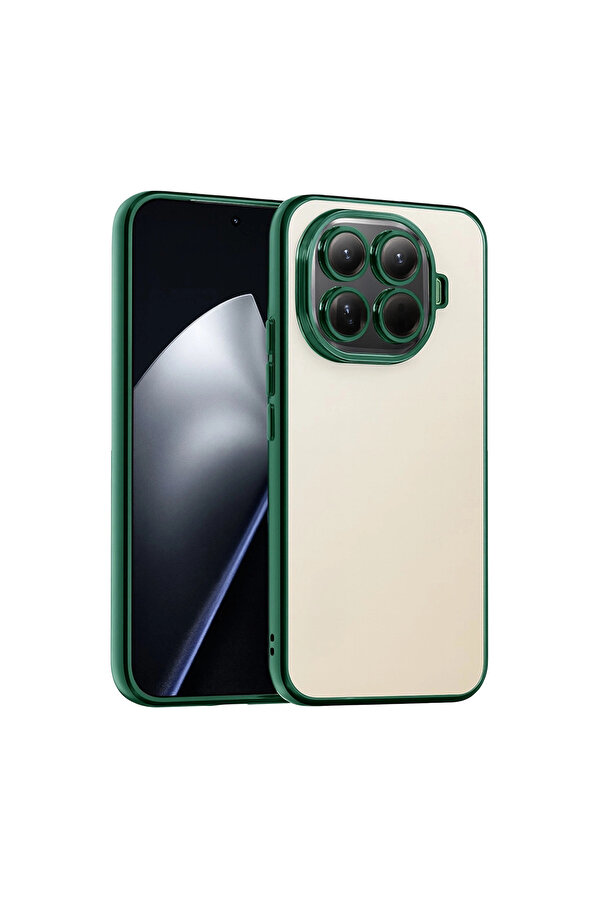 Evi̇mdeyokyok Xi̇aomi̇ Mi̇ 15T Pro Razer Lensli̇ Si̇li̇kon - Yeşi̇l