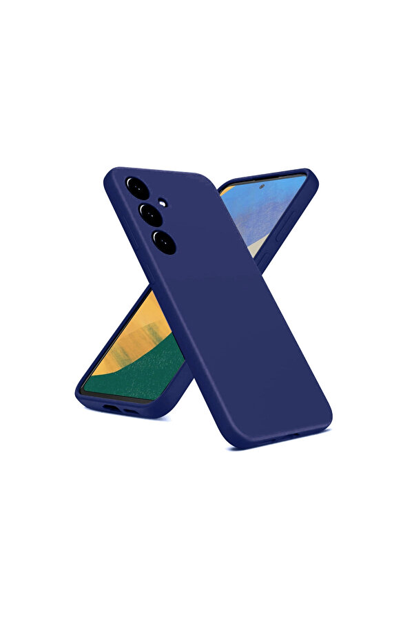 Evi̇mdeyokyok Samsung Galaxy A36 Kılıf Nano İçi̇ Kadi̇fe Si̇li̇kon - Laci̇vert