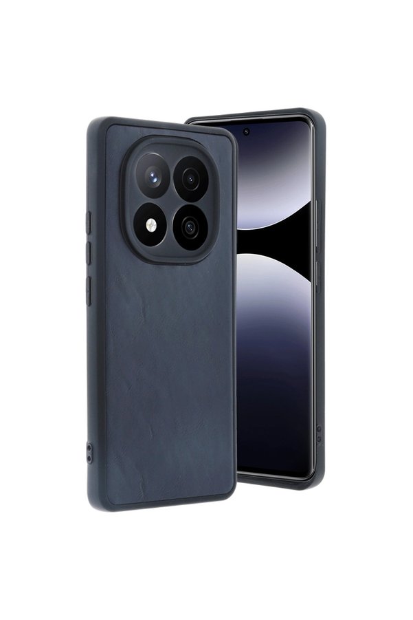 Evimdeyokyok Xiaomi Redmi Note 14 Pro 5G Kılıf Aras Deri Kapak - Lacivert