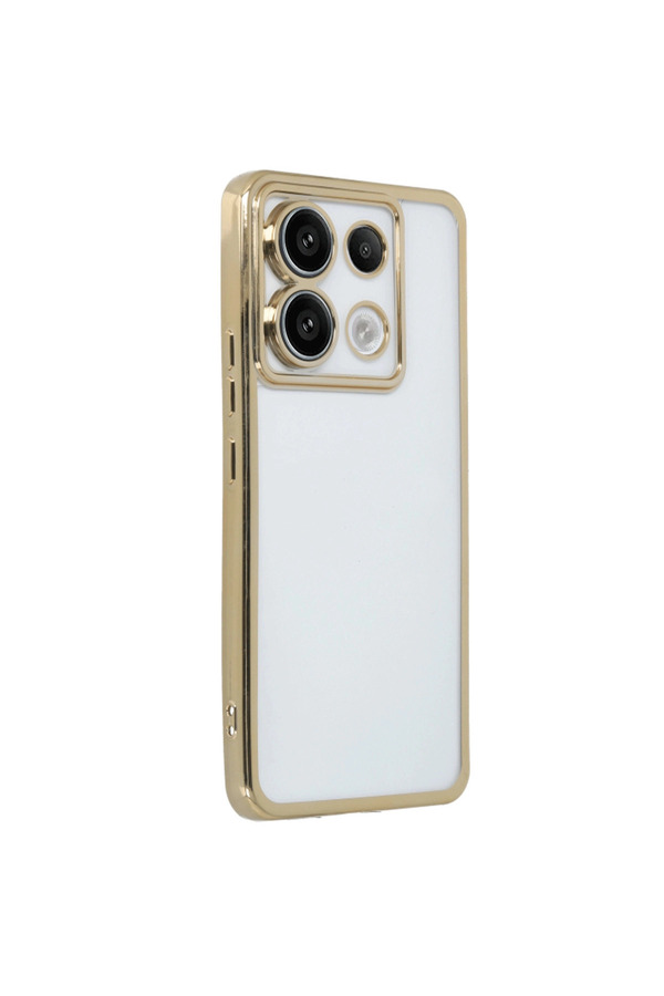 Evi̇mdeyokyok Xi̇aomi̇ Redmi̇ Note 13 Pro 5G Kılıf Razer Lensli̇ Si̇li̇kon - Gold