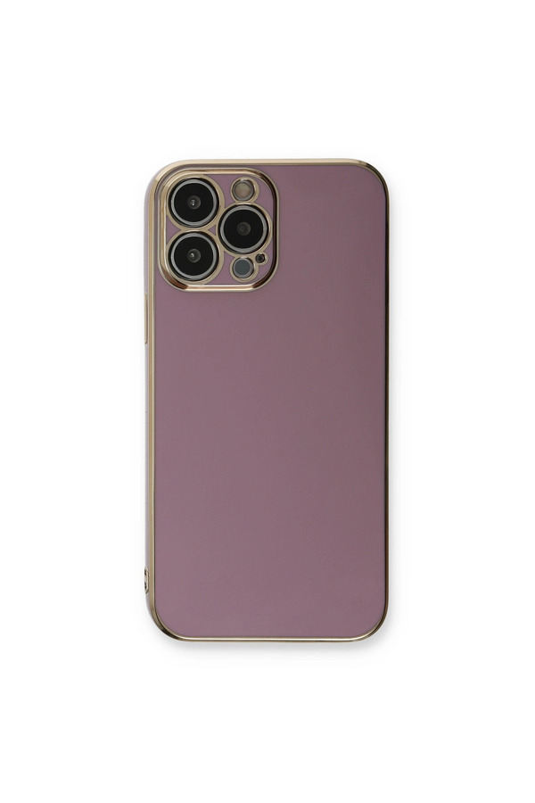 Evimdeyokyok Apple İphone 13 Pro Kılıf Volet Silikon - Mor