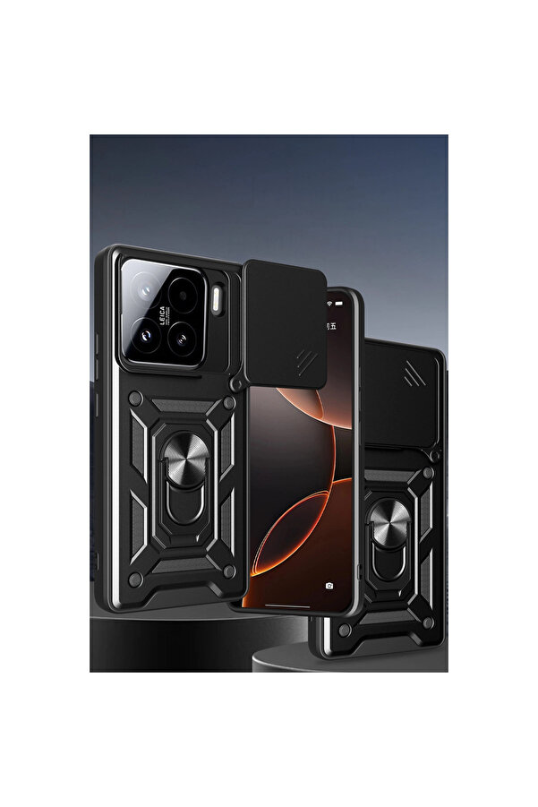 Evi̇mdeyokyok Xi̇aomi̇ Mi̇ 15 Kılıf Pars Lens Yüzüklü Si̇li̇kon - Laci̇vert