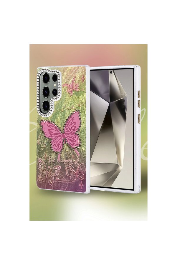 Evi̇mdeyokyok Samsung Galaxy S23 Ultra Kılıf Blade Aynalı Desenli̇ Kapak - Desen 6