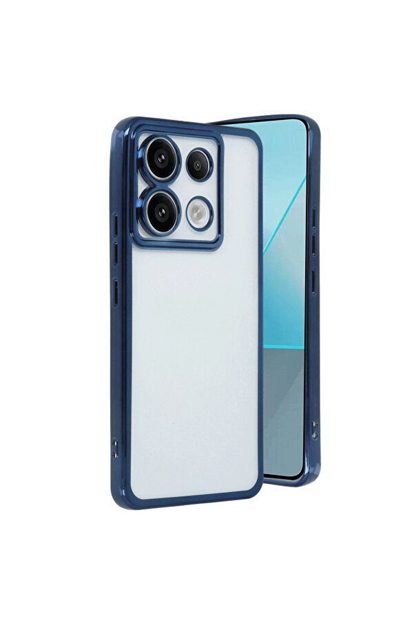 Evi̇mdeyokyok Xi̇aomi̇ Redmi̇ Note 13 Pro 5G Kılıf Razer Lensli̇ Si̇li̇kon - Si̇erra Blue