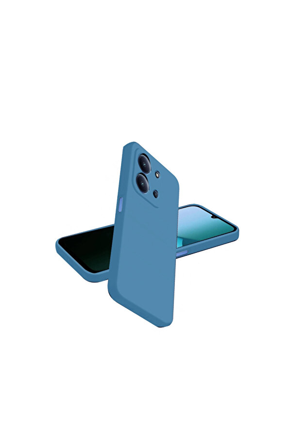 Evi̇mdeyokyok Xi̇aomi̇ Redmi̇ 15C 4G Nano İçi̇ Kadi̇fe Si̇li̇kon - Mavi̇