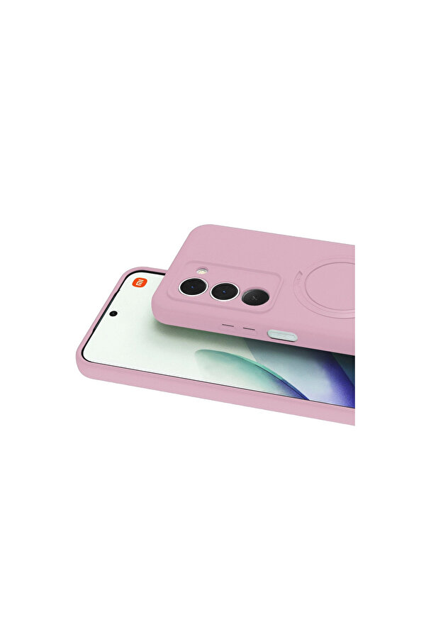 Evi̇mdeyokyok Xi̇aomi̇ Redmi̇ 15 4G Regal Magsafe Standlı Kapak - Açık Pembe