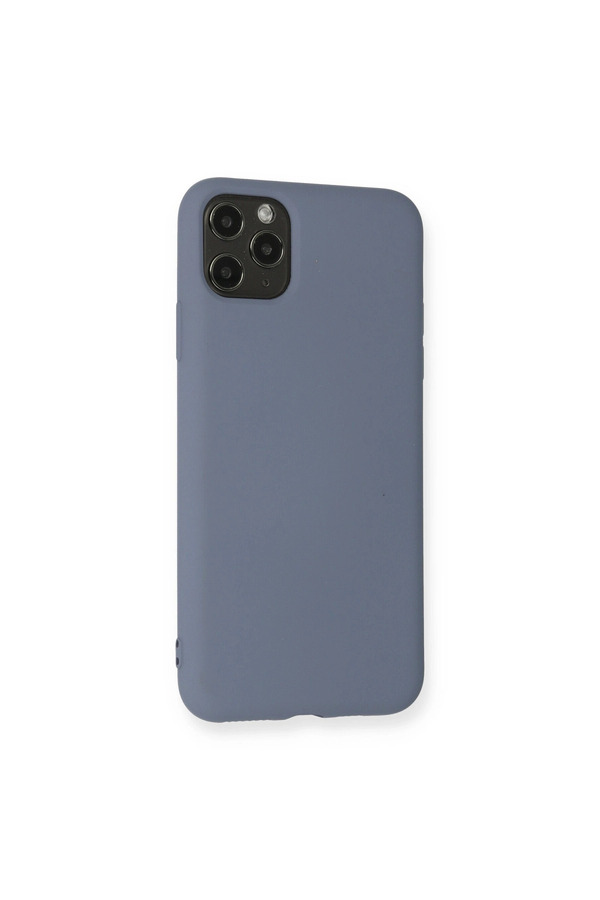 Evimdeyokyok Apple İphone 11 Pro Max Kılıf Nano İçi Kadife Silikon - Gri