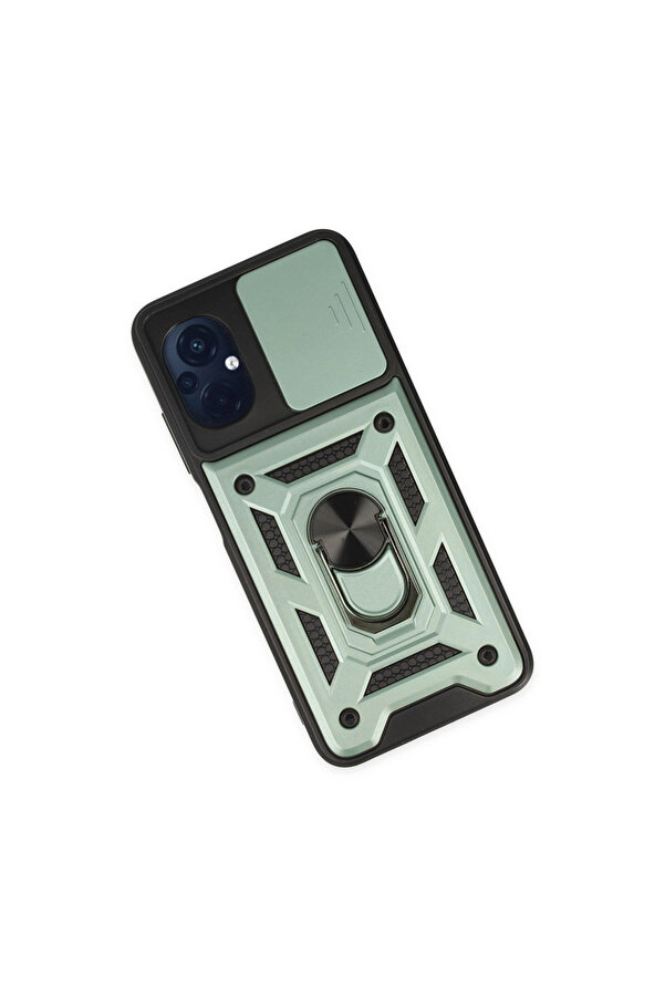 Evi̇mdeyokyok Xi̇aomi̇ Poco M5 Kılıf Pars Lens Yüzüklü Si̇li̇kon - Yeşi̇l
