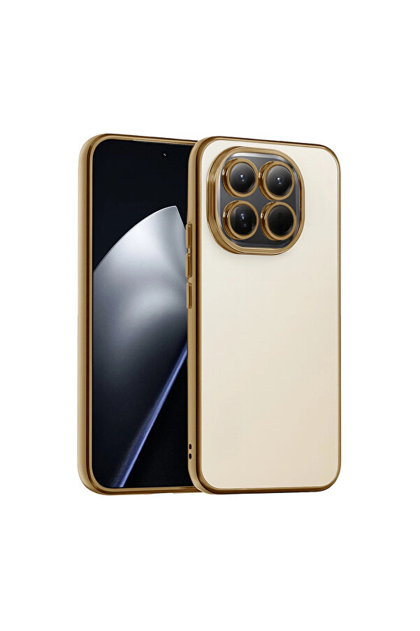 Evi̇mdeyokyok Xi̇aomi̇ Mi̇ 15 Razer Lensli̇ Si̇li̇kon - Gold