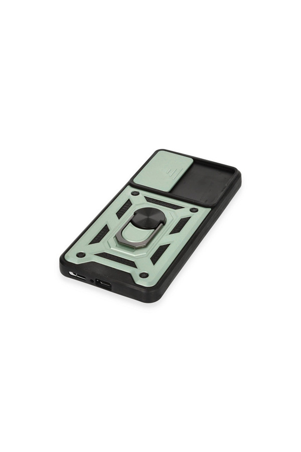 Evi̇mdeyokyok Xi̇aomi̇ Mi̇ 12T Pro Kılıf Pars Lens Yüzüklü Si̇li̇kon - Yeşi̇l