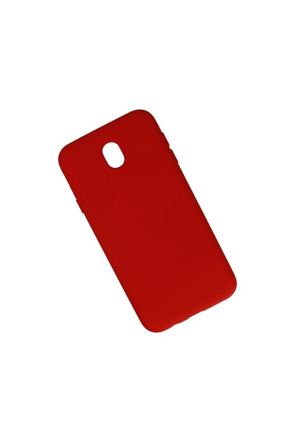 Evi̇mdeyokyok Samsung Galaxy J7 Pro / J730 Kılıf Nano İçi̇ Kadi̇fe Si̇li̇kon - Kırmızı