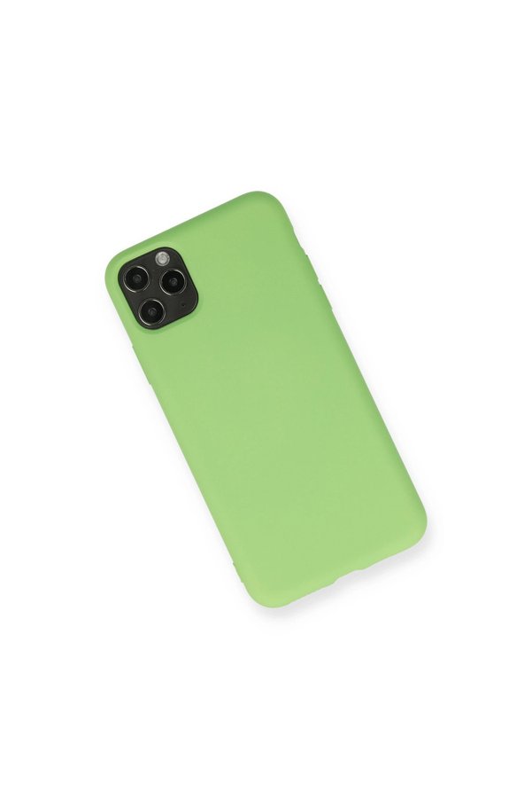 Evimdeyokyok Apple İphone 11 Pro Max Kılıf Nano İçi Kadife Silikon - Yeşil