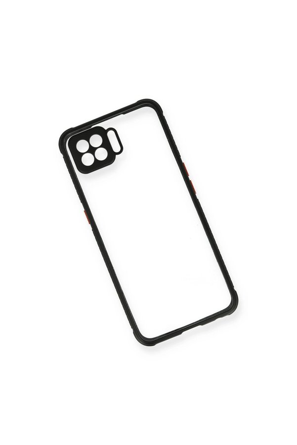 Evimdeyokyok Oppo A73 Kılıf Miami Şeffaf Silikon - Siyah
