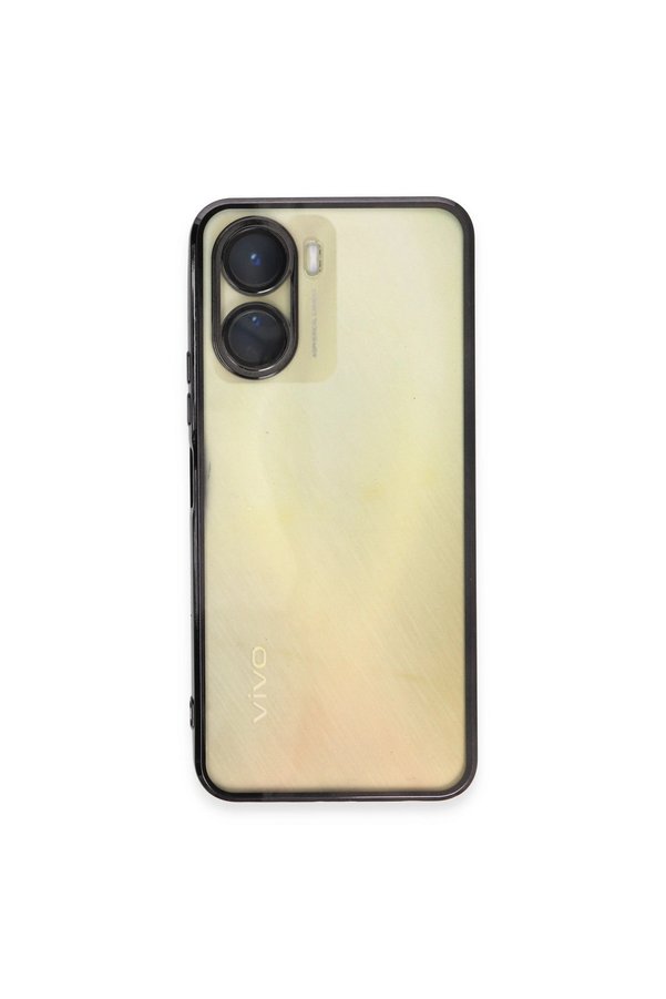 Evimdeyokyok Vivo Y16 Kılıf Razer Lensli Silikon - Siyah