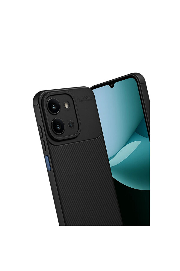 Evi̇mdeyokyok Xi̇aomi̇ Redmi̇ 15C 4G Auto Focus Karbon Kapak - Si̇yah