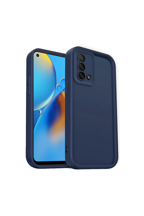 Evi̇mdeyokyok Oppo A74 4G Kılıf Vi̇era Si̇li̇kon - Laci̇vert