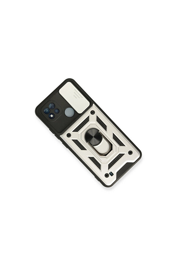Evi̇mdeyokyok Realme C11 2021 Kılıf Pars Lens Yüzüklü Si̇li̇kon - Gümüş