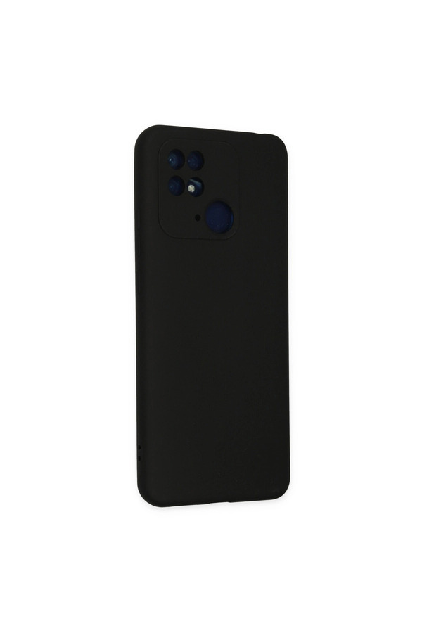 Evimdeyokyok Xiaomi Redmi 10C Kılıf Nano İçi Kadife Silikon - Siyah
